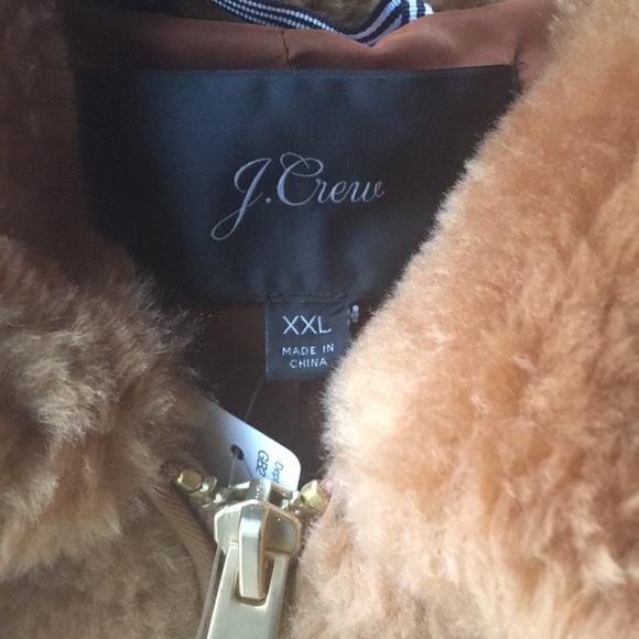 NWT J.Crew Plush fleece bomber jacket - Picture 3 of 7